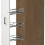 Επιδαπέδιο ντουλάπι ψηλό Tahoma K23-30-1KZ-Καρυδί - Λευκό ματ