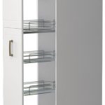 Επιδαπέδιο ντουλάπι ψηλό Tahoma K23-30-1KZ-Λευκό - Λευκό ματ