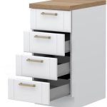 Επιδαπέδιο ντουλάπι Tahoma R-40-4MBOX-Λευκό ματ