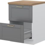 Επιδαπέδιο ντουλάπι Tahoma R-60-2MBOX-Γραφίτης