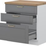 Επιδαπέδιο ντουλάπι Tahoma R-80-3MBOX-Γραφίτης