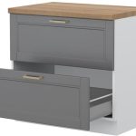Επιδαπέδιο ντουλάπι Tahoma R-90-2MBOX-Γραφίτης