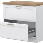 Επιδαπέδιο ντουλάπι Tahoma R-90-2MBOX-Λευκό ματ