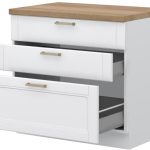 Επιδαπέδιο ντουλάπι Tahoma R-90-3MBOX-Λευκό ματ