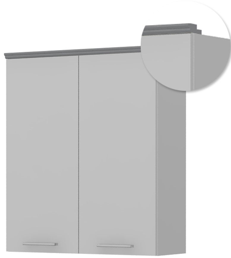 image_714503_zl-140-0-254_1 Κορνίζα κρεμαστών ντουλαπιών Tahoma ZL-Μήκος: 140 εκ.-Γραφίτης - Image 1