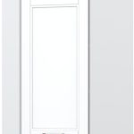 Ντουλάπι κρεμαστό γωνιακό Tahoma V9-UG-1K-Λευκό ματ