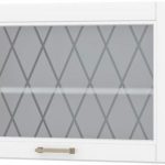 Ντουλάπι κρεμαστό Tahoma V5-90-1KSP με βιτρίνα-Λευκό ματ