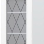 Ντουλάπι κρεμαστό Tahoma V7-45-1KS με βιτρίνα-Λευκό ματ