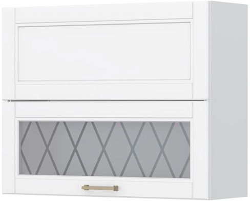 image_714546_tara-v7-90-1k1sp-4-be-ku-31ta-1xr30-128 Ντουλάπι κρεμαστό Tahoma V7-90-1K1SP με βιτρίνα-Λευκό ματ - Image 1