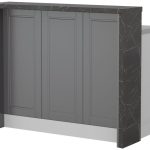 Πάγκος νησίδας Tahoma-Μήκος: 120 εκ.-Γραφίτης-Black Stone