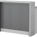 Πάγκος νησίδας Tahoma-Μήκος: 120 εκ.-Γραφίτης-Chromix Silver