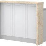 Πάγκος νησίδας Tahoma-Μήκος: 120 εκ.-Λευκό ματ-Latino Marble