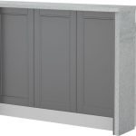 Πάγκος νησίδας Tahoma-Μήκος: 135 εκ.-Γραφίτης-Chromix Silver