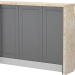 Πάγκος νησίδας Tahoma-Μήκος: 135 εκ.-Γραφίτης-Latino Marble