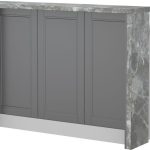 Πάγκος νησίδας Tahoma-Μήκος: 135 εκ.-Γραφίτης-Siena Marble