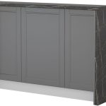 Πάγκος νησίδας Tahoma-Μήκος: 150 εκ.-Γραφίτης-Black Stone