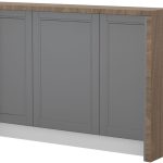 Πάγκος νησίδας Tahoma-Μήκος: 150 εκ.-Γραφίτης-Carini Wallnut