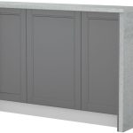 Πάγκος νησίδας Tahoma-Μήκος: 150 εκ.-Γραφίτης-Chromix Silver