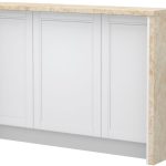 Πάγκος νησίδας Tahoma-Μήκος: 150 εκ.-Λευκό ματ-Latino Marble