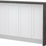 Πάγκος νησίδας Tahoma-Μήκος: 160 εκ.-Λευκό ματ-Black Stone