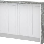 Πάγκος νησίδας Tahoma-Μήκος: 160 εκ.-Λευκό ματ-Siena Marble