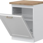 Πρόσοψη ντουλαπιού πλυντηρίου πιάτων Tahoma K60-Λευκό ματ