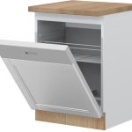 Πρόσοψη ντουλαπιού πλυντηρίου πιάτων Tahoma K60D-Λευκό ματ