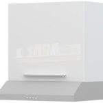 Ντουλάπι κρεμαστό Raval A7-60-1K για απορροφητήρα-Λευκό - Λευκό γυαλιστερό