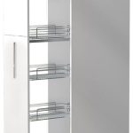 Επιδαπέδιο ντουλάπι ψηλό Raval K23-30-1KZ-Λευκό γυαλιστερό