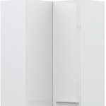 Ντουλάπι κρεμαστό γωνιακό Raval V9-UG-2K-Λευκό - Λευκό γυαλιστερό