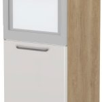 Επιδαπέδιο ντουλάπι φούρνου ψηλό Modena K14-60-1KR-Δρυς - Γκρι ανοιχτό