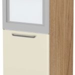 Επιδαπέδιο ντουλάπι φούρνου ψηλό Modena K14-60-1KR-Καρυδί - Μπεζ