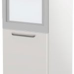 Επιδαπέδιο ντουλάπι φούρνου ψηλό Modena K14-60-1KR-Λευκό γυαλιστερό - Γκρι Ανοιχτό