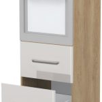 Επιδαπέδιο ντουλάπι φούρνου ψηλό Modena K14-60-2MB-Δρυς - Γκρι ανοιχτό