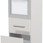 Επιδαπέδιο ντουλάπι φούρνου ψηλό Modena K14-60-2MB-Λευκό - Γκρι ανοιχτό