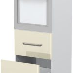 Επιδαπέδιο ντουλάπι φούρνου ψηλό Modena K14-60-2MB-Λευκό - Μπεζ