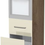 Επιδαπέδιο ντουλάπι φούρνου ψηλό Modena K14-60-2MB-Φυσικό σκούρο - Μπεζ