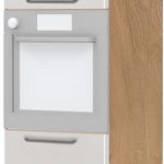 Επιδαπέδιο ντουλάπι φούρνου ψηλό Modena K21-60-2KR-Καρυδί - Γκρι ανοιχτό