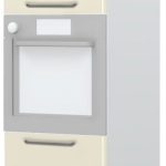 Επιδαπέδιο ντουλάπι φούρνου ψηλό Modena K21-60-2KR-Λευκό - Μπεζ