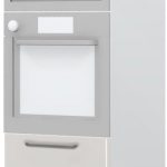 Επιδαπέδιο ντουλάπι φούρνου ψηλό Modena K21-60-RM-Λευκό γυαλιστερό - Γκρι Ανοιχτό