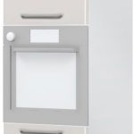Επιδαπέδιο ντουλάπι φούρνου ψηλό Modena K23-60-2KR-Λευκό γυαλιστερό - Γκρι Ανοιχτό