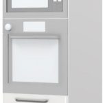 Επιδαπέδιο ντουλάπι φούρνου ψηλό Modena K23-60-RM-Δρυς - Γκρι ανοιχτό