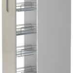 Επιδαπέδιο ντουλάπι ψηλό Modena K14-30-1KZ-Λευκό - Γκρι ανοιχτό