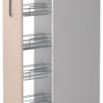 Επιδαπέδιο ντουλάπι ψηλό Modena K14-30-1KZ-Λευκό - Μπεζ