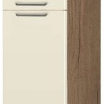 Επιδαπέδιο ντουλάπι ψηλό Modena K21-60-2KF-Φυσικό σκούρο - Μπεζ