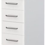 Επιδαπέδιο ντουλάπι Modena R-40-4F-Λευκό - Λευκό γυαλιστερό