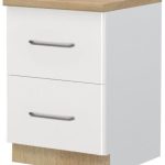 Επιδαπέδιο ντουλάπι Modena R-60-2F-Λευκό - Λευκό γυαλιστερό