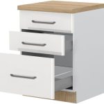 Επιδαπέδιο ντουλάπι Modena R-60-3MBOX-Λευκό - Λευκό γυαλιστερό