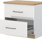 Επιδαπέδιο ντουλάπι Modena R-90-2MBOX-Λευκό - Λευκό γυαλιστερό