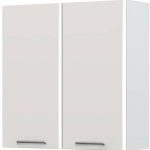 Ντουλάπι κρεμαστό Modena V9-90-2K-Λευκό - Γκρι ανοιχτό